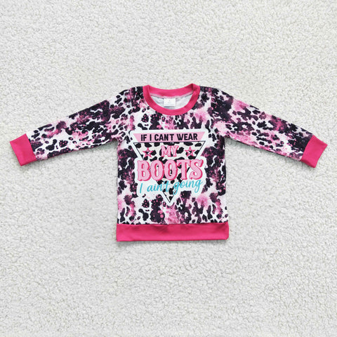 GT0078 Girls Pink Long Sleeve Top
