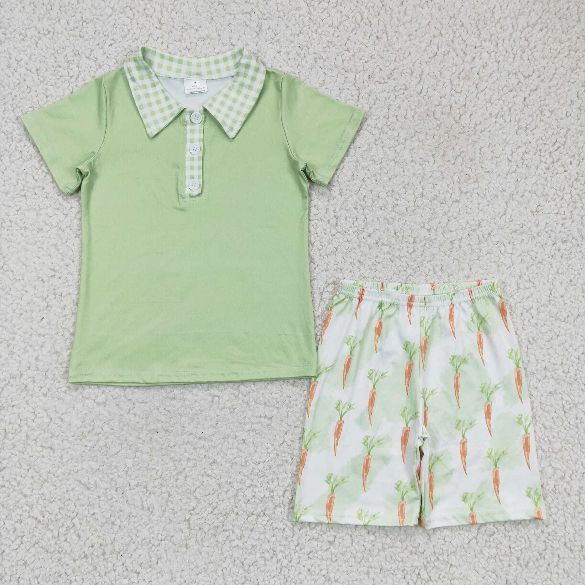BSSO0095 Easter Boy Light Green Carrot Set