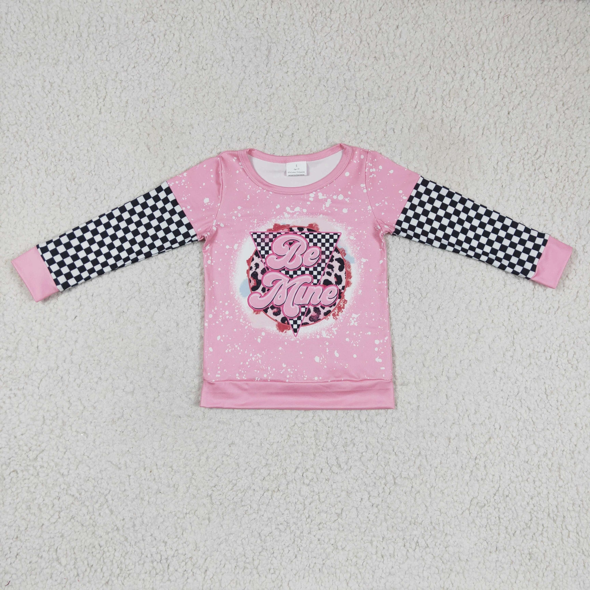 GT0086 Pink Girls Long Sleeve Top