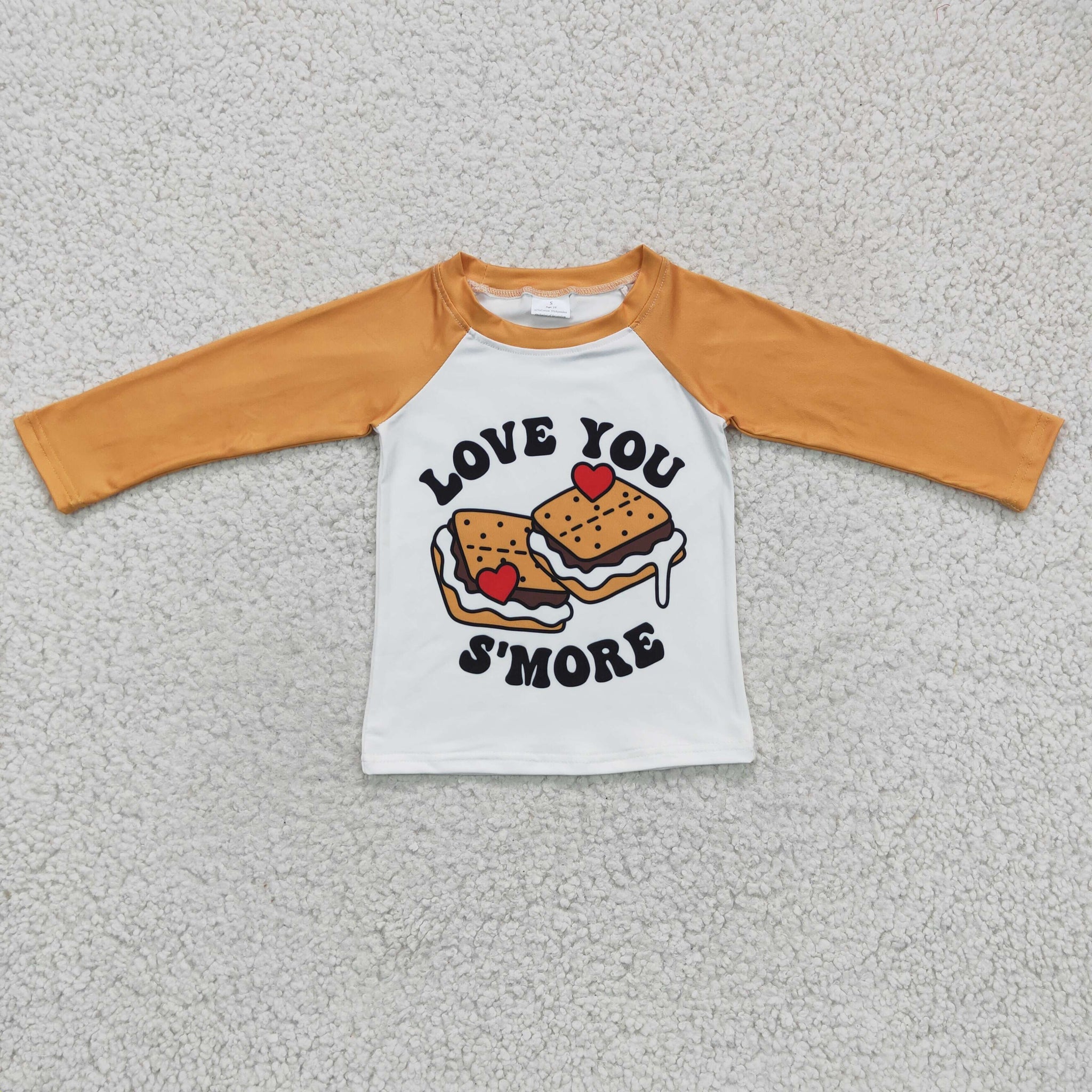 BT0123 Boys Valentine's Day love you cake long sleeve top