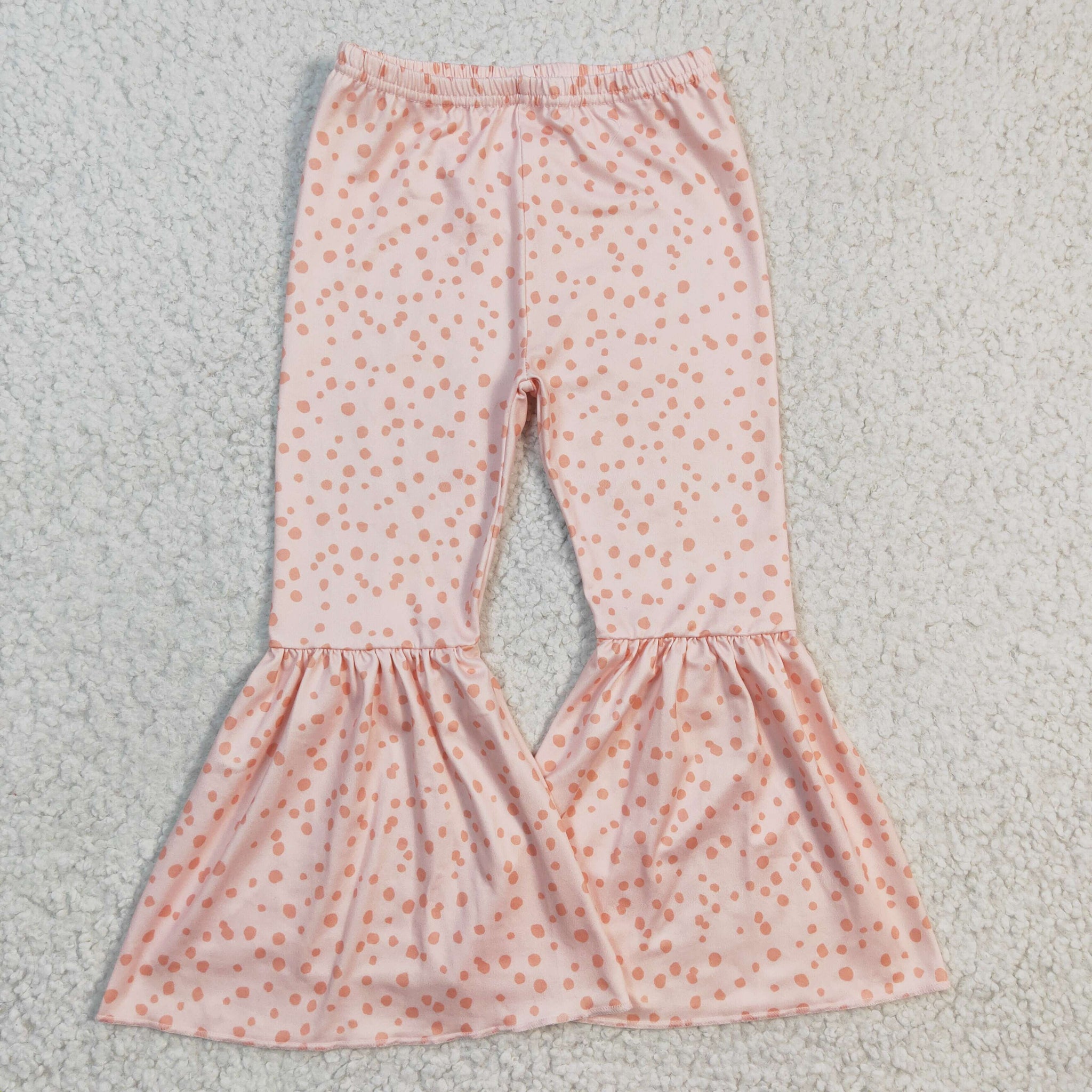 P0055 pink girl bell bottom pants