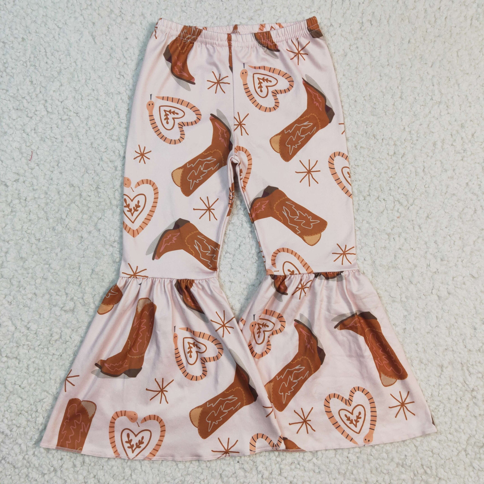 P0060 Girls Fashion Flared Pants