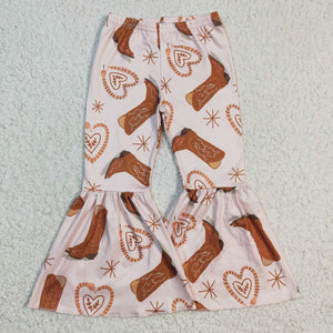 P0060 Girls Fashion Flared Pants