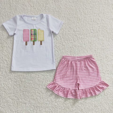 Children's Girls Ice Cream Cotton Embroidery Set