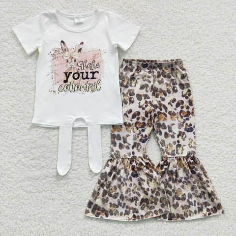 GSPO0354 Rabbit print leopard suit
