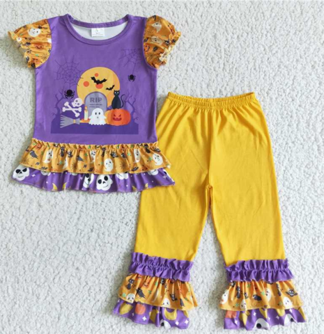 GSPO0137 halloween kids girl set